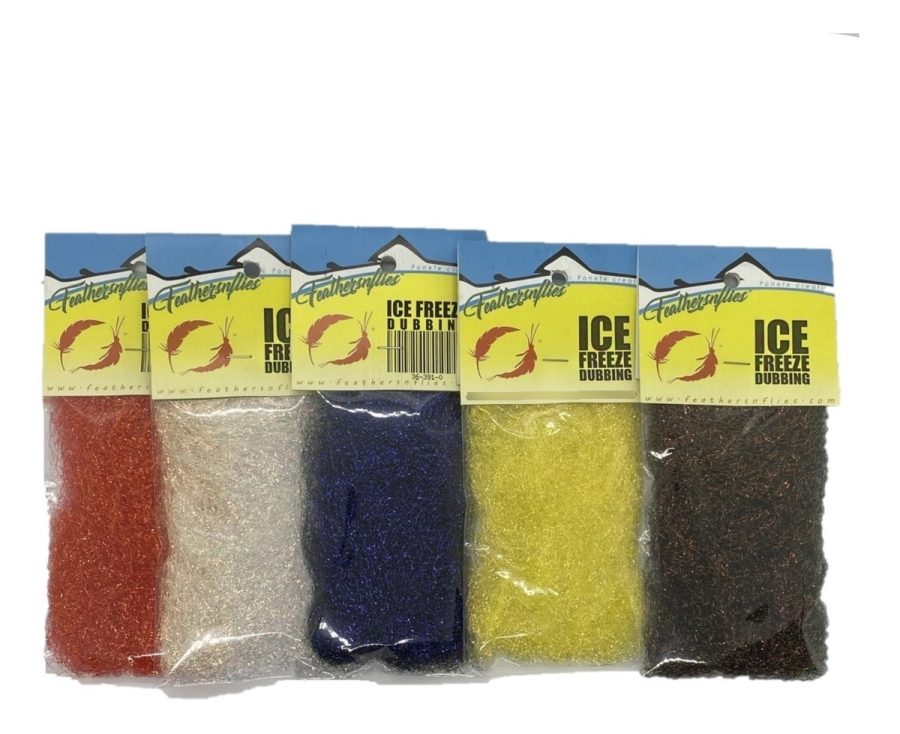 material de atado de moscas dubb ice freeze feathers n flies